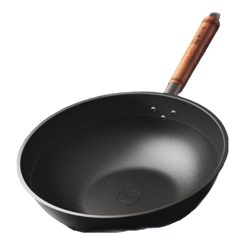 康巴赫（KBH）钛铁锅仿生专利不粘锅家用炒菜锅含钛无涂层全灶具 有钛仿生不粘铁锅 30cm