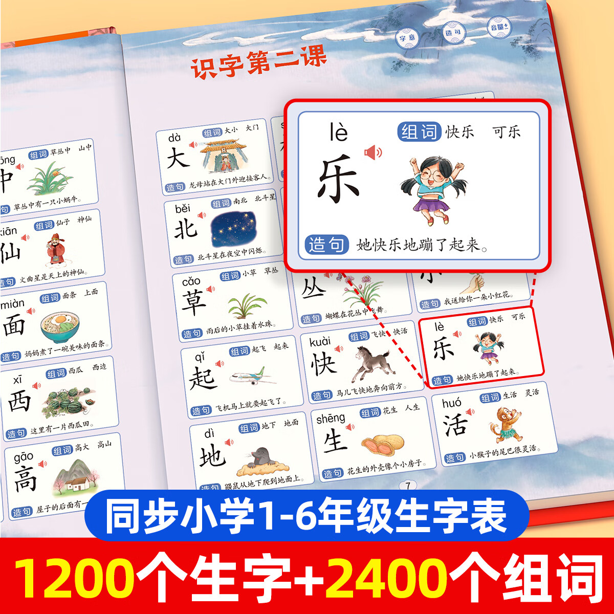【专利升级的发声书】美绘西游记快读1200字 4书1盒 手指点读发声大书 睡前故事有声书 水墨风儿童绘本3-6岁7-8岁幼儿园小中大班早教启蒙幼小衔接识字书籍 轻松识字上小学 美绘西游记快读1200字