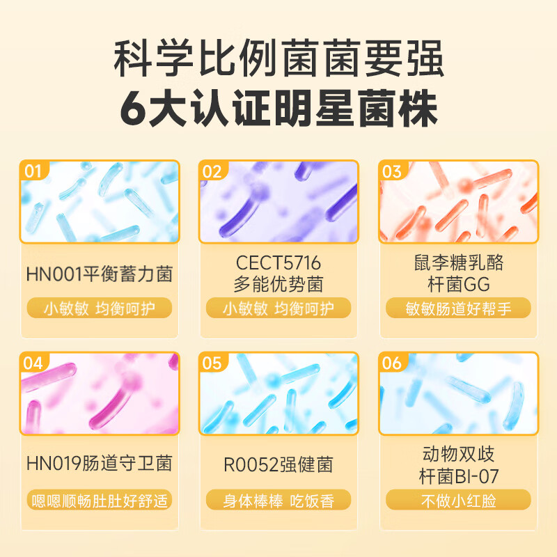 舒贝童健启星益生菌 儿童鼠李糖乳杆菌新生儿宝宝益生菌粉动物双歧杆菌 两盒体验装