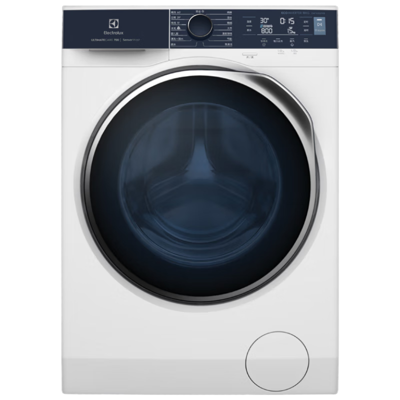 伊莱克斯进口11kg清新除味滚筒洗衣机国际羊毛蓝标认证蒸汽焕新智感洗活丽洗预混合技术深层洁净1142Q7WB