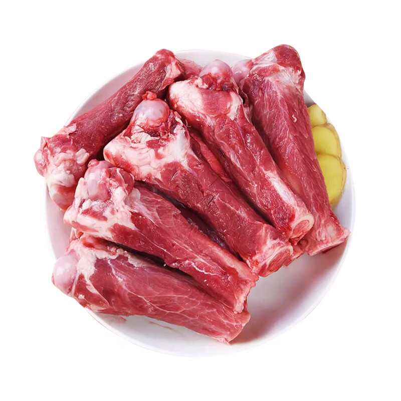 牧海肴原切羊棒骨新鲜带肉骨髓羊拐筋中段多肉筒子骨内蒙生鲜清真肉棒骨 多肉羊棒骨8斤