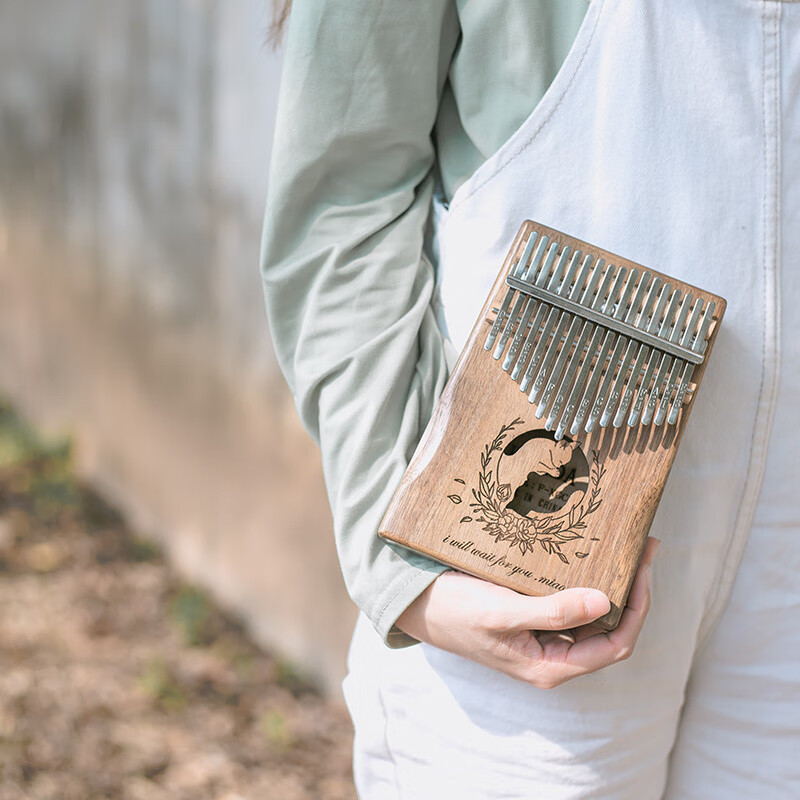 卡林巴琴拇指琴17音卡灵巴琴初学者入门乐器卡琳巴kalimba手指琴 17音