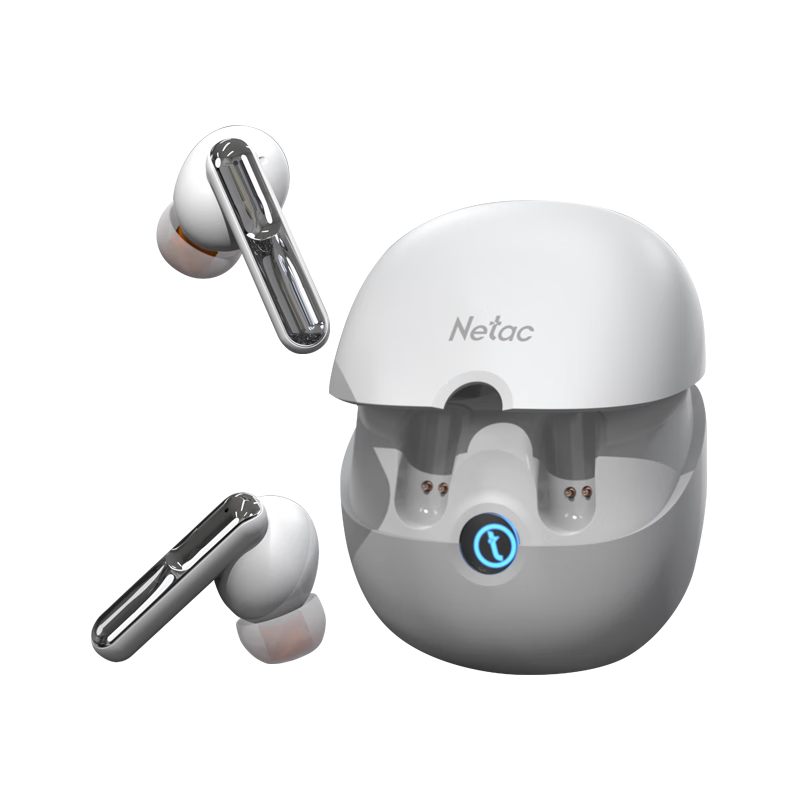 朗科（Netac）真无线耳式蓝牙耳机 ANC主动降噪音乐耳机 游戏运动音乐耳机 适用苹果华为小米手机 ACE01白色