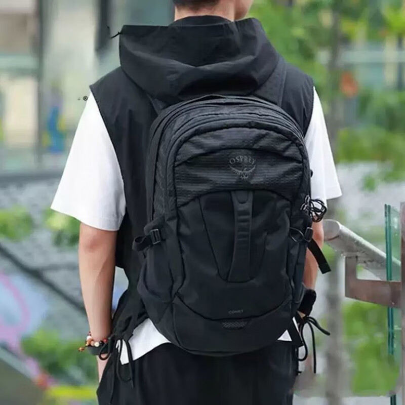 OSPREY小鹰COMET 户外运动尼龙登山徒步双肩包通勤电脑背包大容量 新款慧星黑 30升