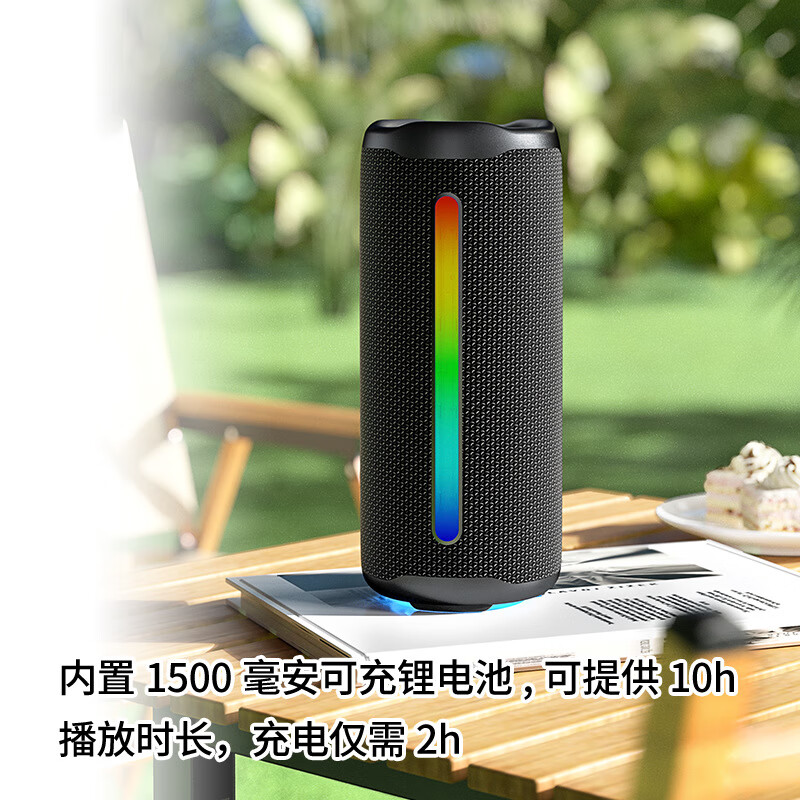 万笛【2026新款】蓝牙音箱TF插卡自行车骑行音响高音质重低音炮超长续航防水户外便携式登山徒步 TF卡套餐+可帮下载歌曲