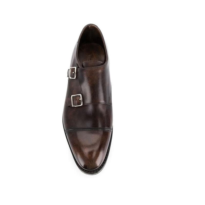 JOHN LOBB 2025新款男鞋商務(wù)正裝小牛皮皮鞋經(jīng)典時(shí)尚舒適耐磨男士牛津鞋 棕色 41.5