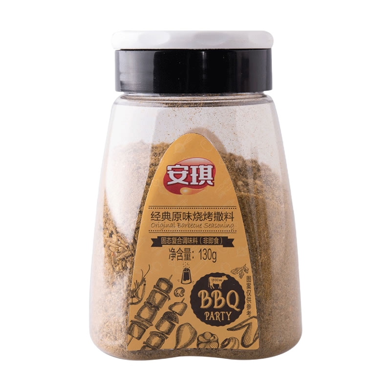 安琪（Angel）香辣孜然味經(jīng)典原味燒烤撒料130g家用羊肉串烤肉面筋燒烤調(diào)料粉 香辣味撒料130g  贈硅膠刷