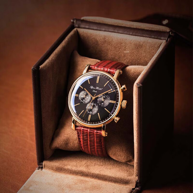 bjorn hendal 瓦伯格计时系列伯恩石英多功能手表男女高尚奢华复古