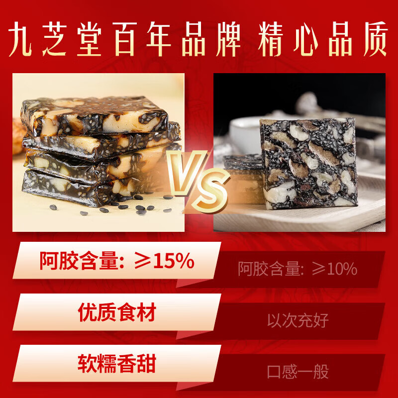 九芝堂【临期】阿胶糕礼盒280g15%阿胶 东阿即食补品送妈妈长辈年货礼物 阿胶糕2026-05-15到期 280g*1盒