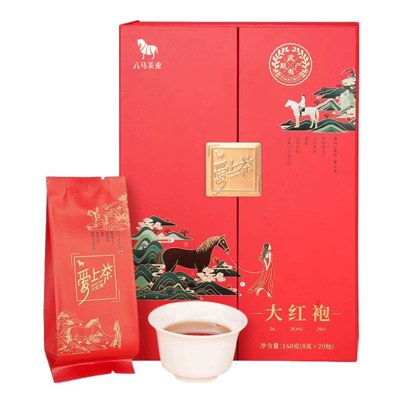 八马茶业 武夷山岩茶 端午节送茶礼盒 160g