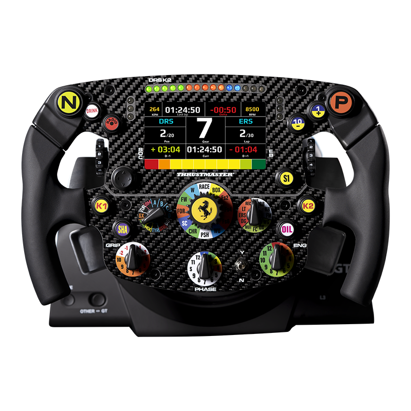  图马思特（THRUSTMASTER）法拉利SF1000经典复刻版 F1方程式赛车方向盘盘面IPS LCD显示屏无线遥测功能