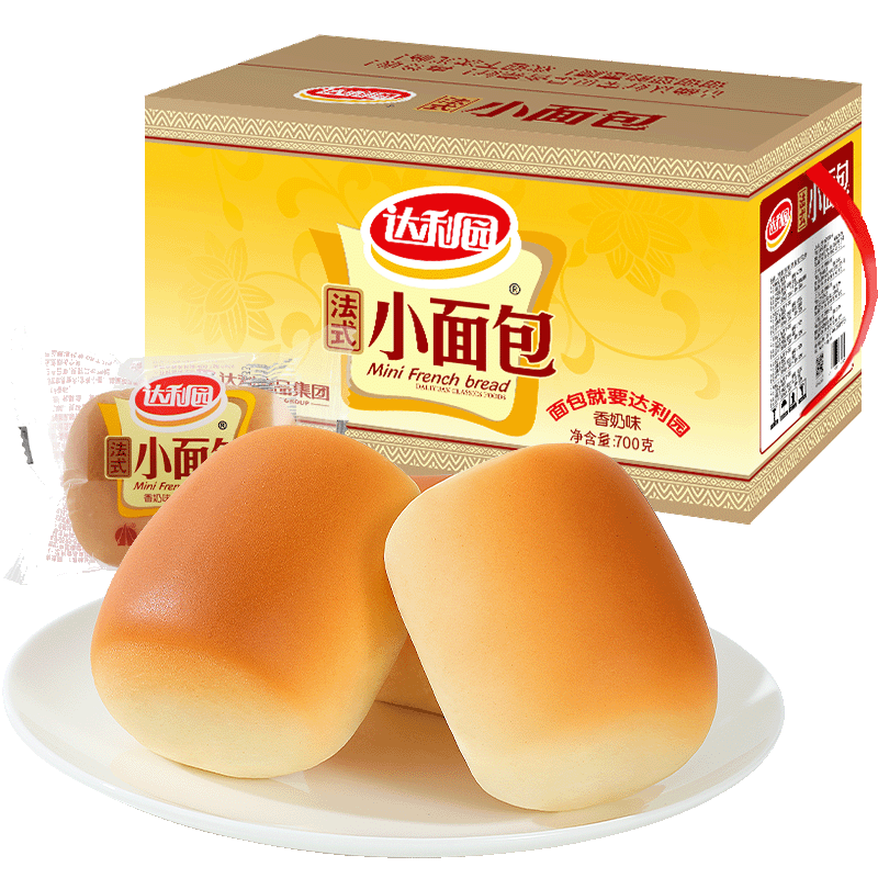 达利园糕点法式小面包休闲零食早餐手撕包 法式小面包20g*35枚