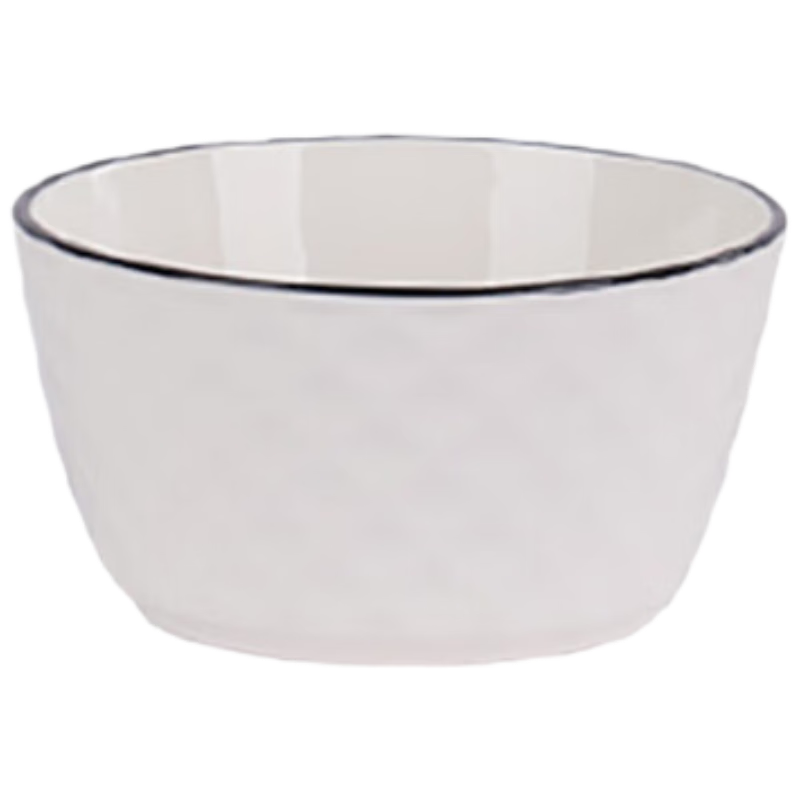 唯銘諾(WEIMINGNUO)北歐簡(jiǎn)約陶瓷飯碗家用米飯碗餐具套裝碗碟套裝鉆石4.5英寸碗6只裝