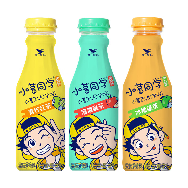 统一（President）统一小茗同学果味茶饮料溜溜哒茶青柠红茶整箱装 青柠红茶330ml*12瓶