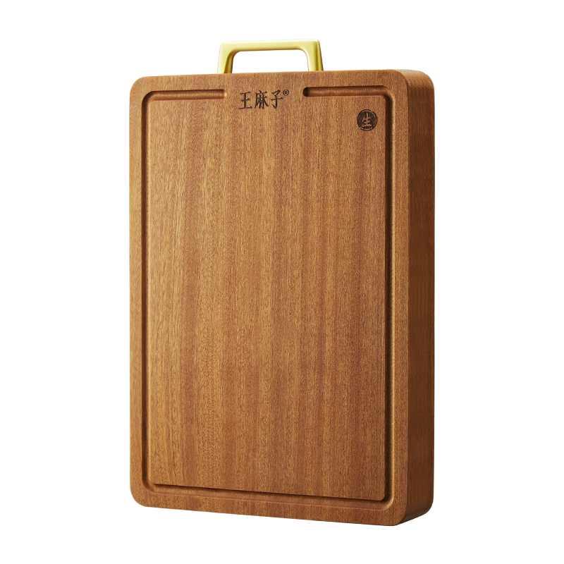 王麻子烏檀木砧板 實(shí)木整木菜板防霉抗菌加厚家用粘板案板切菜板45*30*3