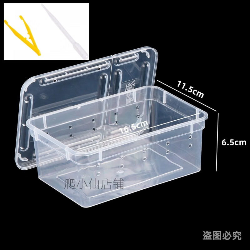 爬蟲爬寵飼養(yǎng)盒躲避造景洞穴椰子殼蜈蚣蝎子蜘蛛螳螂蜈蚣豹紋守宮 小號(hào)透明短款飼養(yǎng)盒