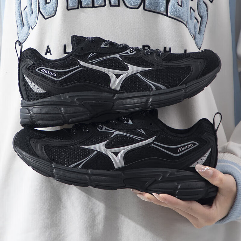 美津浓运动鞋男鞋speed 10S秋季新款复古跑鞋减震防滑厚底增高休闲鞋女 D1GH2406-05 42 内长270mm