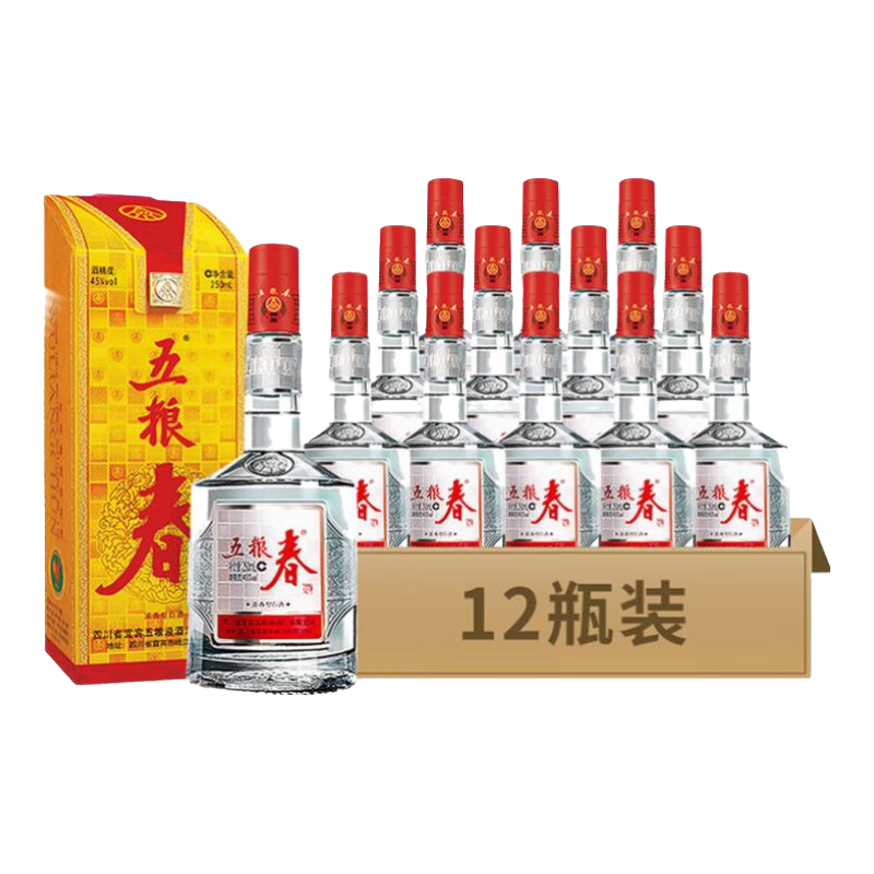 ����Һ ������һ�� 45��Ũ��׾� �Ĵ��˱� ��ʳ�� 45�� 250mL 12ƿ װ