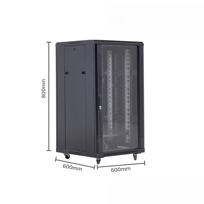 2米1米交换机家用功放弱电音响柜12u带门锁机柜 16u威龙600*600*800
