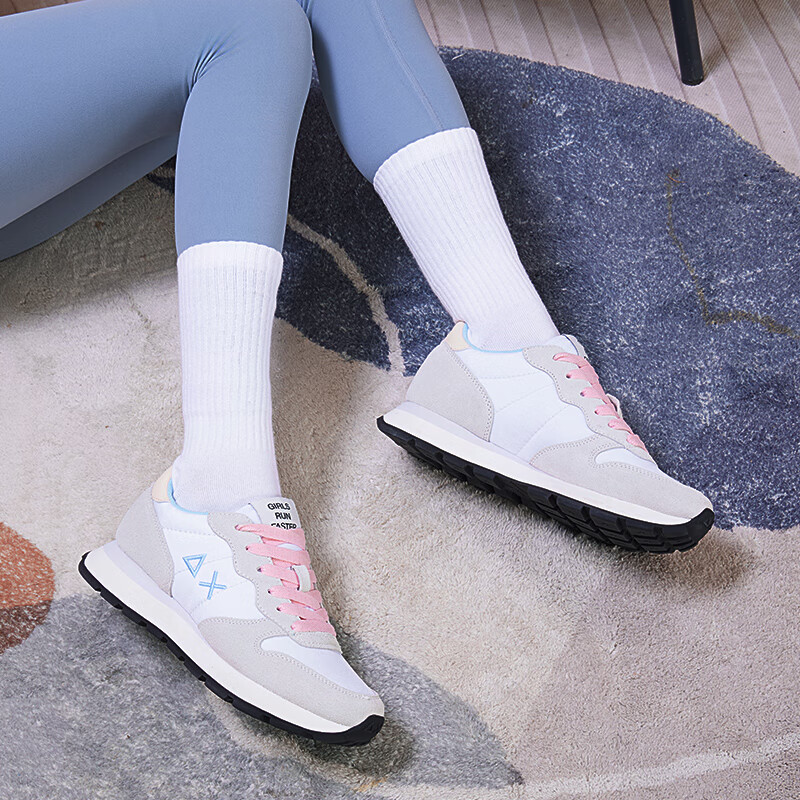 Sun68女鞋轻便减震跑步鞋 Z35201-01 白色 38