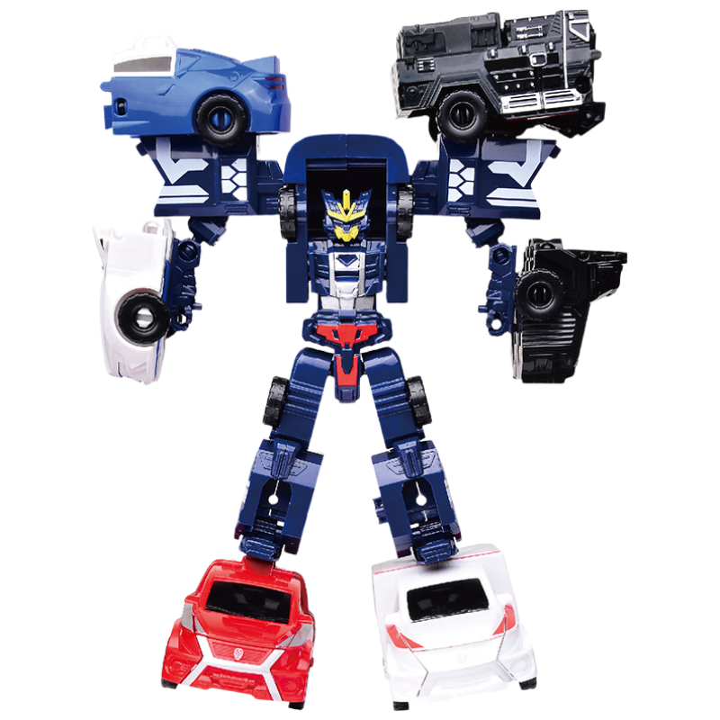 咖宝车神变形玩具汽车机器人五合体男孩儿童新年礼物暴风重装巨人