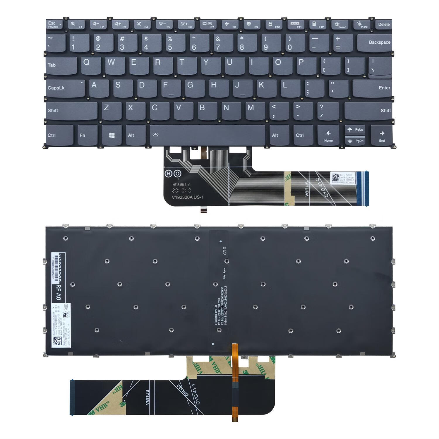 适用联想小新PRO 14ACH 14ITL 14IHU键盘YOGA 14SITL 14SARE 2021 全新原装带背光灰色