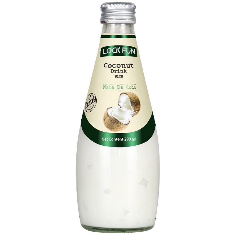 樂(lè )可芬椰子汁泰國進(jìn)口lockfun椰子水飲料含椰肉原味椰汁290ml*5瓶 原味290ml*5瓶