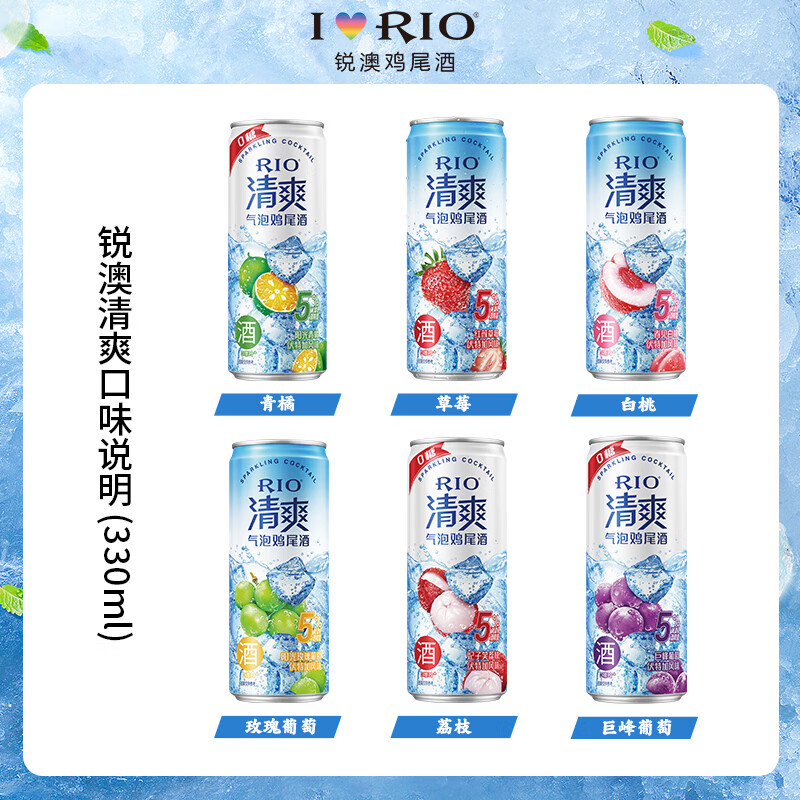 RIO ��ˬ Ԥ����β�� 330ml*6������ѡ��ζ��