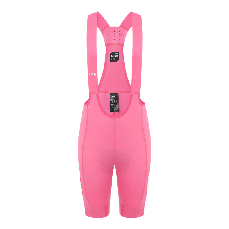 MBO雙箭頭夏季女子騎行褲短褲T511肌理公路自行車戶外運動背帶褲 B款-粉紅泡泡（5分褲） S
