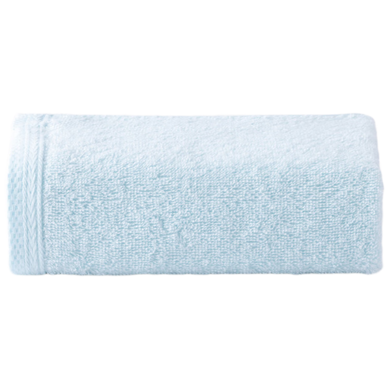 内野（UCHINO）简约素色锻边纯棉浴巾舒适男女家用洗澡大毛巾蓝色