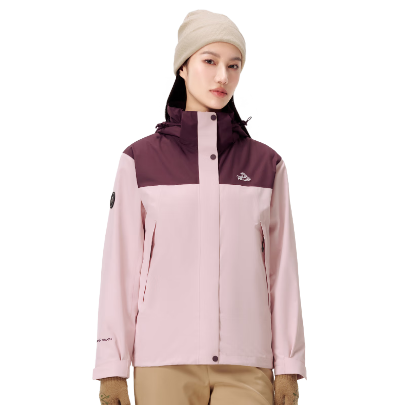 伯希和（Pelliot）[成毅同款]原石冲锋衣三合一男女秋冬户外保暖夹克124301030