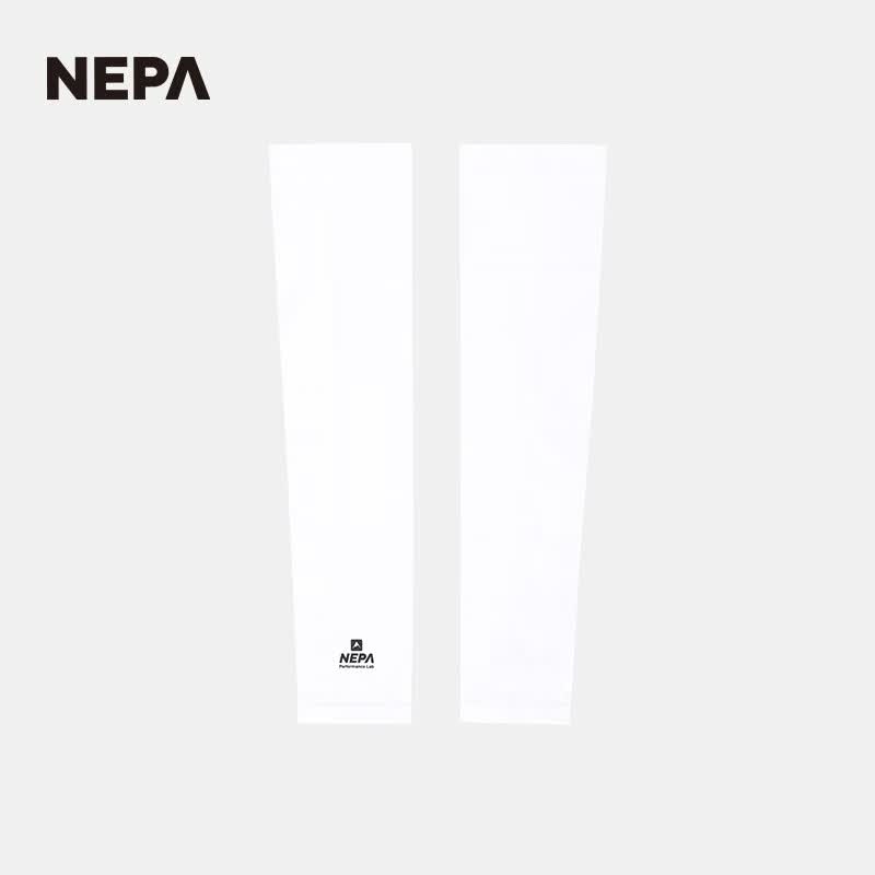 NEPA耐葩25年春夏新品男女款弹性凉爽遮阳袖套7LC7907 白色A00 M