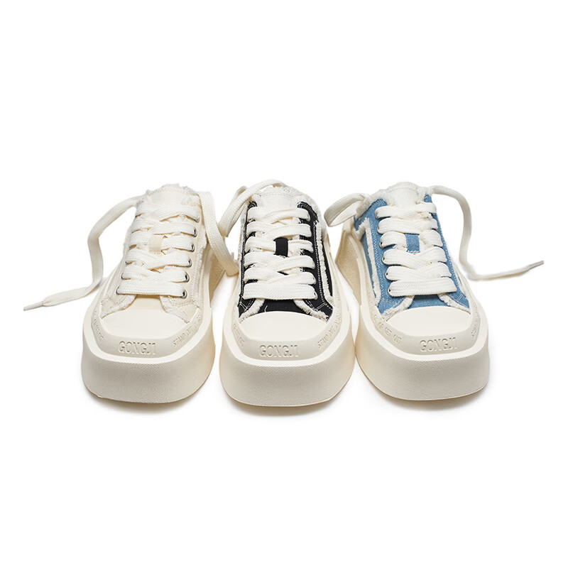 共迹gongji孟子义同款25新款帆布鞋方头板鞋男休闲鞋子外穿拖鞋女凉鞋情侣鞋 黑色 40