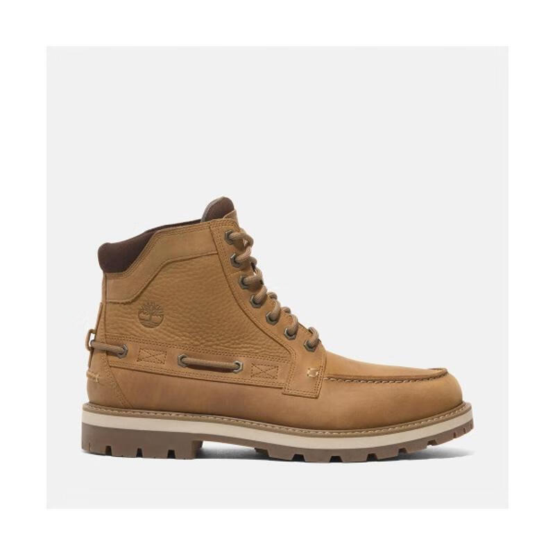 添柏嵐（Timberland）男士時(shí)尚靴皮革設計舒適耐磨中筒靴 Wheat 43