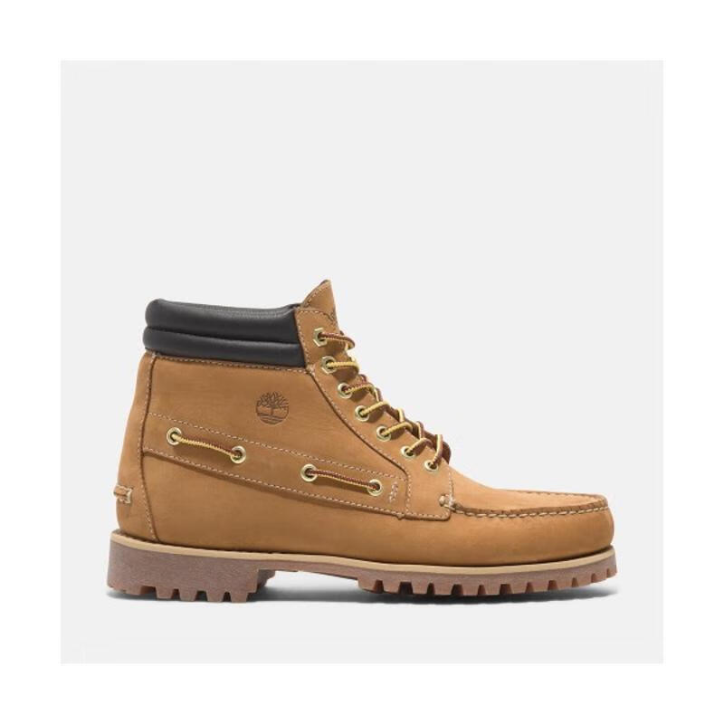 添柏嵐（Timberland）男士時(shí)尚中筒靴優(yōu)質(zhì)皮革經(jīng)典款舒適耐磨時(shí)裝靴 Wheat 40