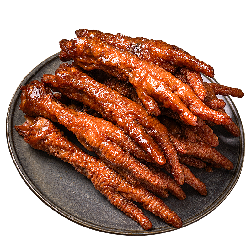 沈万三虎皮凤爪卤香味鸡爪卤鸡爪开袋即食零食独立包装东哥同款苏州特产 虎皮凤爪夜宵零食90g*3袋推荐