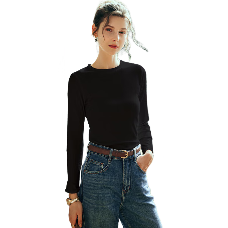 ���ڲ�����Olrainŷ�Ƕ��ƶ䳤������Ůt��ŮװԲ�������ڴ������⴩ ��ɫ L 55.8Ԫ