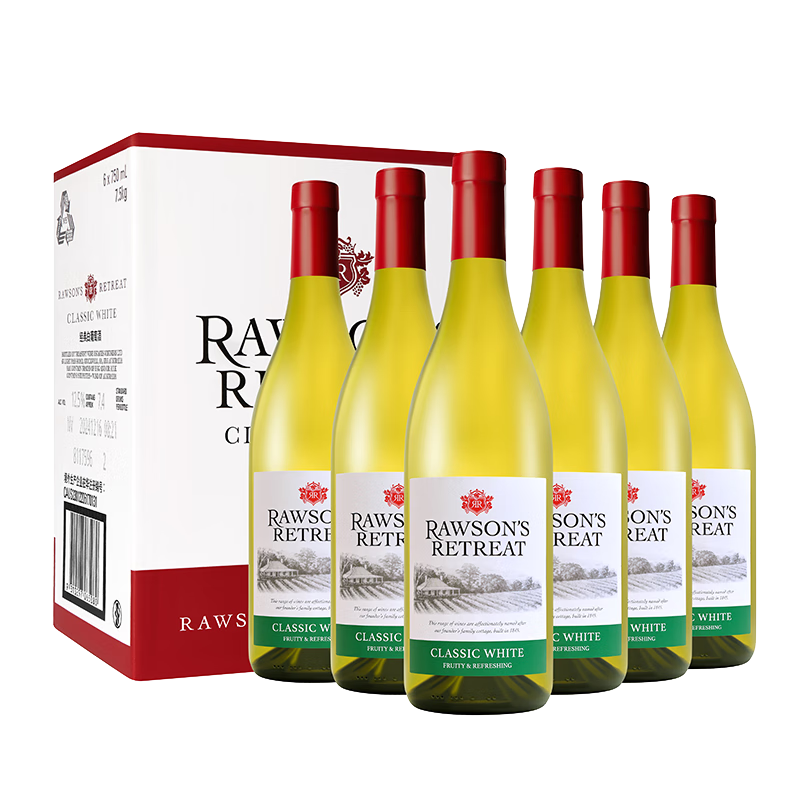 洛神山庄（Rawsons Retreat）澳洲奔富 维欧尼霞多丽 干白葡萄酒750ml*6 官方直供 正品行货 