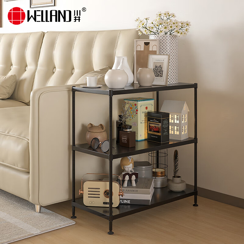 川井置物架落地厨房储物架三层， 14.5 - 线报酷