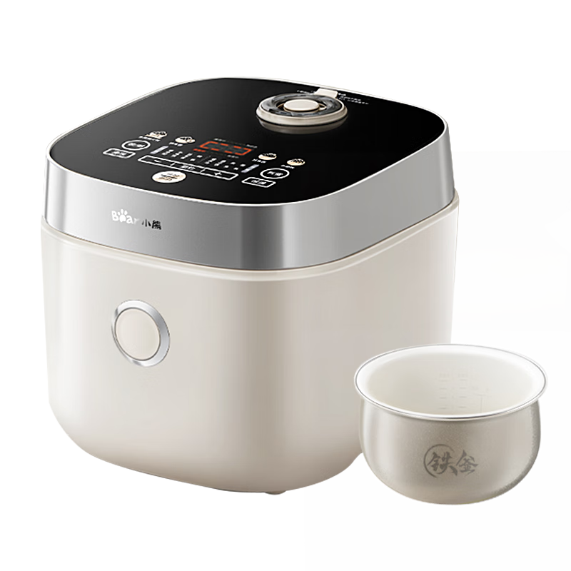 小熊（Bear）电饭煲 4~5人 家用0特氟龙厚釜电饭锅 微压快煮多功能 柴火饭杂粮饭立体加热3L DFB-D30T1