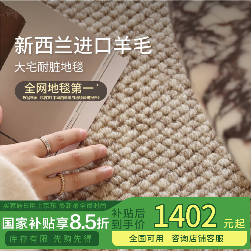 賽波斯大宅標(biāo)配耐臟寶藏毯進(jìn)口羊毛地毯客廳高級(jí)青山美宿防滑200*300CM