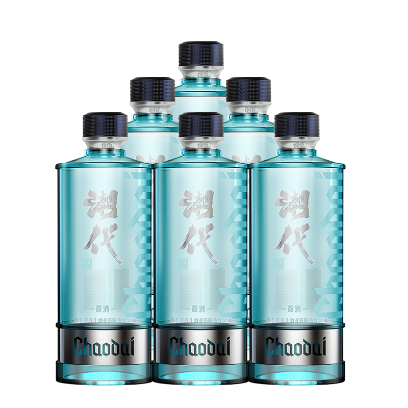 泸州老窖潮代  光瓶酒 500ml 白酒 42%vol 500mL 6瓶 整箱