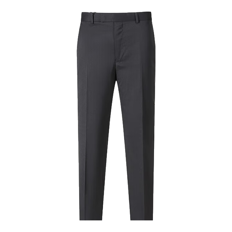 杰尼亞（Zegna）新品 男士西褲西裝褲長(zhǎng)褲男裝父親節(jié)禮物男 7FNAC2 8ZF062A8 黑色 50 /l