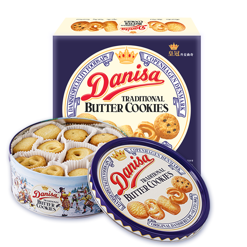 Danisa皇冠曲奇饼干368g价格走势不容错过，香气四溢，口感柔和的美食|看饼干膨化价格涨跌软件