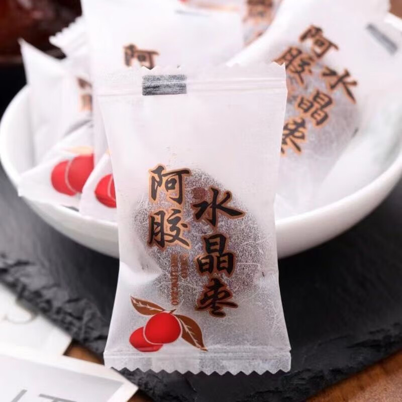 花色堂阿胶水晶枣口感软糯 即食办公休闲零食食品 [官方正品 现货速发]阿胶枣 到手一斤（约45包）