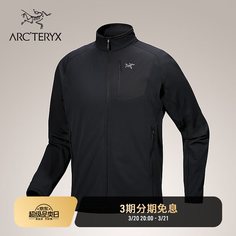 ARC’TERYX始祖鳥 DELTA JACKET 保暖 男子 抓絨衫 BLACK/黑色 M