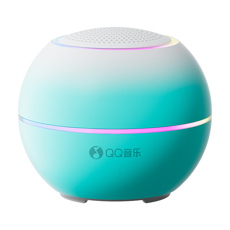 QQ音乐YB13 蓝牙音箱音响电脑喇叭桌面小低音炮家用车载迷你便携式收款插卡播放器礼物 YB15升级版天青色