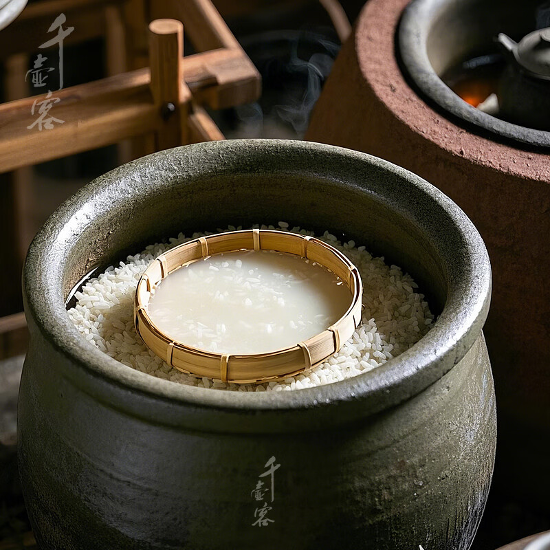 千壶客自酿原汁糯米酒湖南甜米酒低度米酒头道发酵酒醪糟汁月子米酒原浆 原浆酒/约5~6度 2.5L 1桶 更浓郁 甜米酒