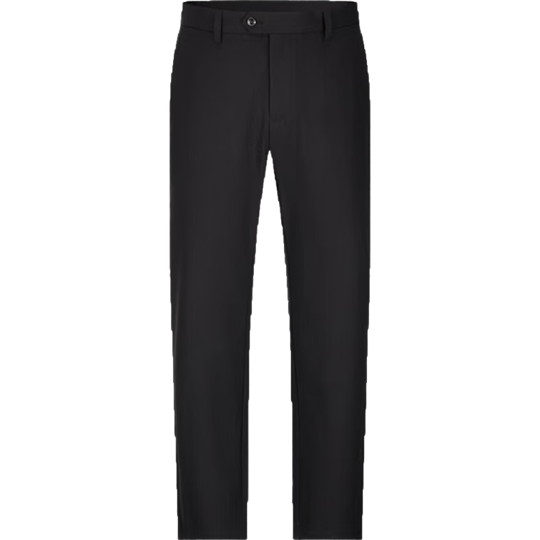 京东京造【加绒加厚】休闲裤男西裤子男士服装秋冬易打理西装裤 黑色2XL