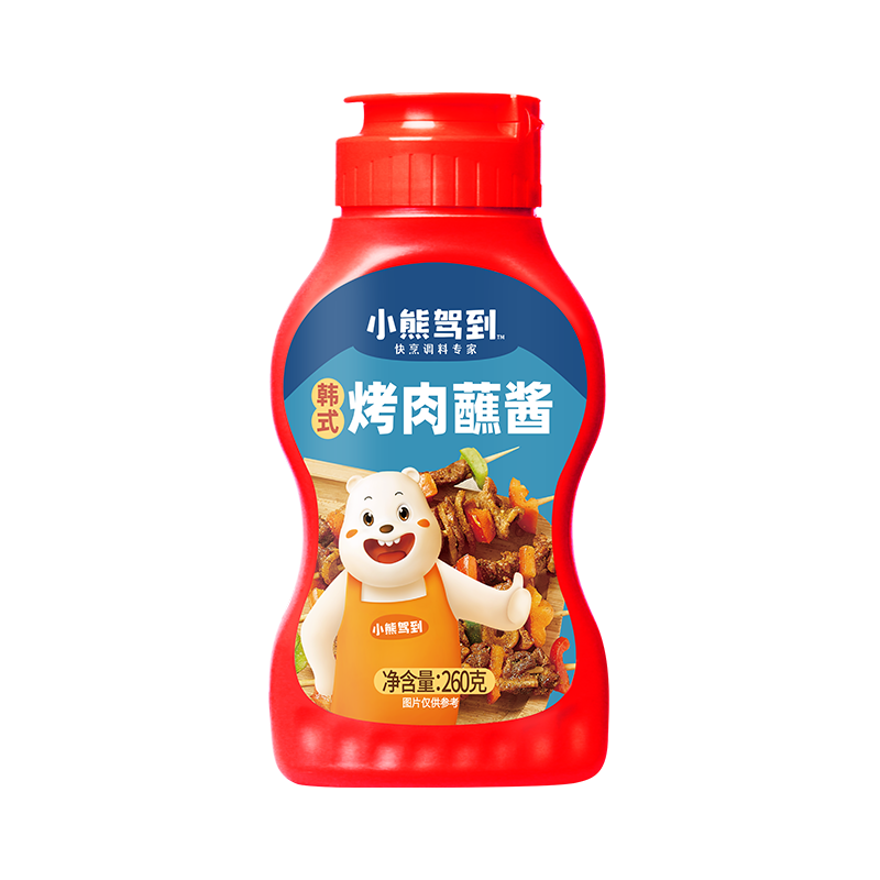 小熊驾到 烤肉蘸料蘸酱260g 韩式五花肉烧烤料火锅调味料辣酱料调味腌料